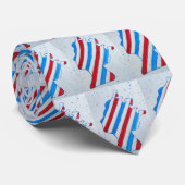 Cravate Queen Elizabeth II Jubilee Platinum Angleterre Roy (Roulé)