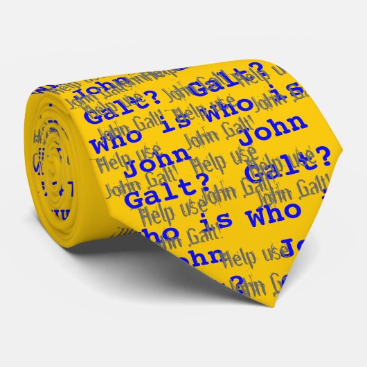 Cravate Qui est John Galt ? (Roulé)