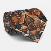 Cravate Quirky Gingerbread House Pattern (Roulé)
