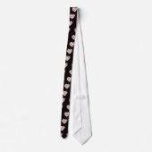 Cravate RAB Rockabilly Cherries Leopard Print Heart (Dos)