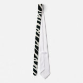 Cravate RAB Rockabilly Zebra Imprimer noir et blanc (Dos)
