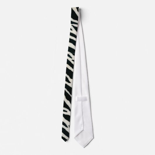 Cravate RAB Rockabilly Zebra Imprimer noir et blanc (Dos)