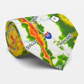 Cravate radar Doppler storm tie (Roulé)