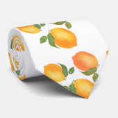 cravate raffinée de Sukkot avec motif de citrons j (Roulé)