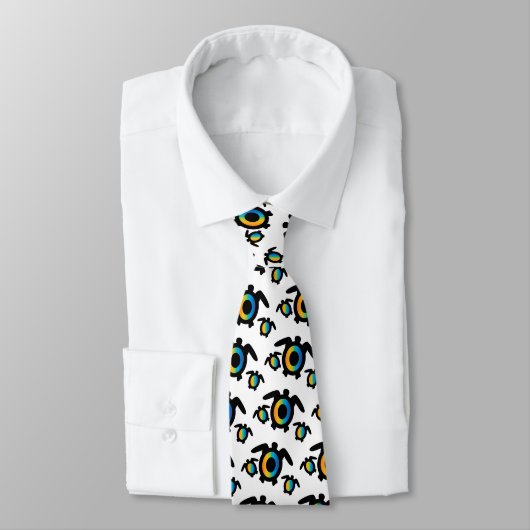 Cravate Rainbow Black Turtle (Attaché)