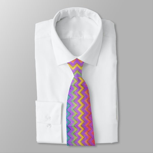 Cravate Rainbow Chevron par Shirley Taylor (Attaché)