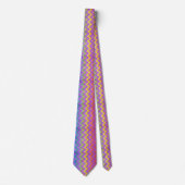 Cravate Rainbow Chevron par Shirley Taylor (Devant)