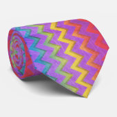 Cravate Rainbow Chevron par Shirley Taylor (Roulé)