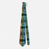 Cravate Rainbow Circuit Board Necktie – Colorful Tech Geek (Devant)