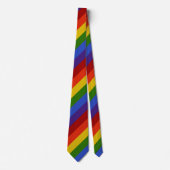 Cravate Rainbow Diagonal Stripe Neck Tie (Devant)