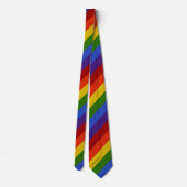 Cravate Rainbow Diagonal Stripe Neck Tie (Dos)