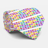 Cravate Rainbow Elephants Classy Designer (Roulé)