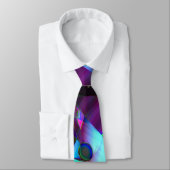 Cravate Rainbow Fish cool art abstrait moderne (Attaché)