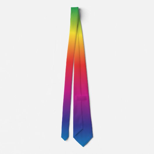 Cravate Rainbow Gradient Gay Pride Neck Tie (Dos)