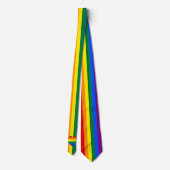 Cravate Rainbow Heart & Pride Rainbow Flag / communauté LG (Dos)