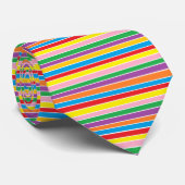 Cravate Rainbow Horizontal Stripes (Roulé)