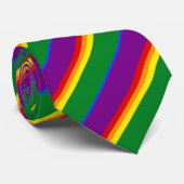 Cravate Rainbow LGBTQ American Pride Diversité Drapeau (Roulé)