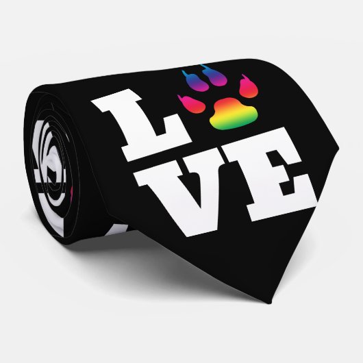 Cravate Rainbow paw (Roulé)