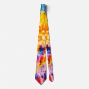 Cravate *~* Rainbow Psychodelic rétro Hipster Tie Dye Crav