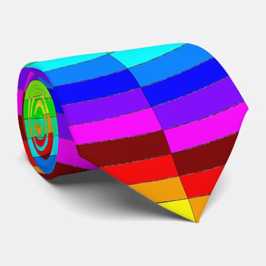 Cravate Rainbow Spiral par Kenneth Yoncich (Roulé)