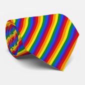 Cravate Rainbow Stripe Gay Pride Business Office Work Neck (Roulé)