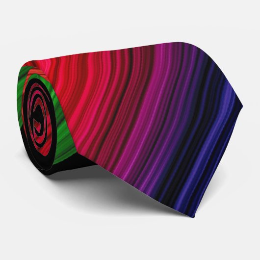 Cravate Rainbow Stripe Tie (Roulé)