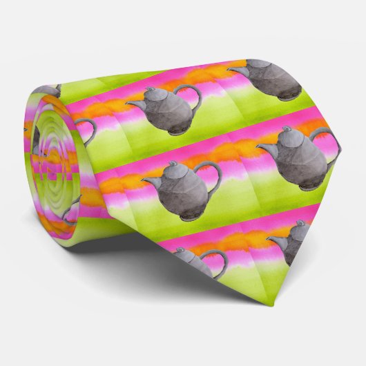 Cravate Rainbow Teapot partie thé (Roulé)