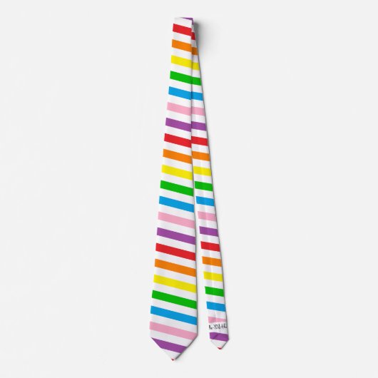 Cravate Rainbow Tie with Secret Message (Devant)