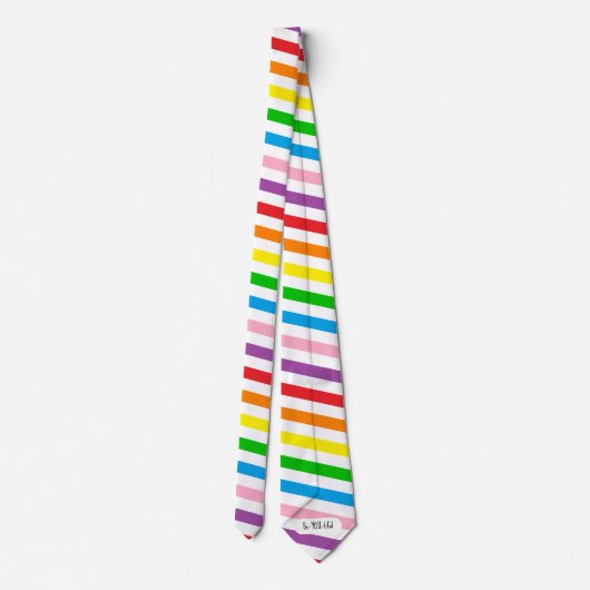 Cravate Rainbow Tie with Secret Message (Dos)
