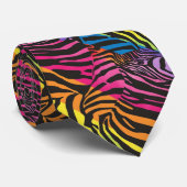 Cravate Rainbow Zebra Stipes (Roulé)