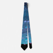 Cravate Raindrops Closeup, Spacey Blues (Devant)