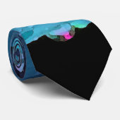 Cravate Raindrops Closeup, Spacey Blues (Roulé)