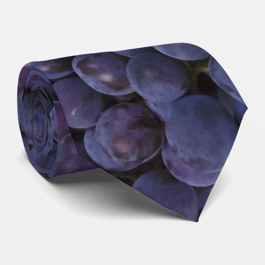 Cravate raisin de cuve bleu (Roulé)