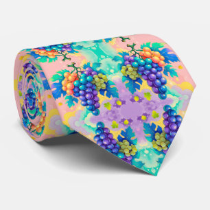 Cravate raisins colorés pour Fête des pères