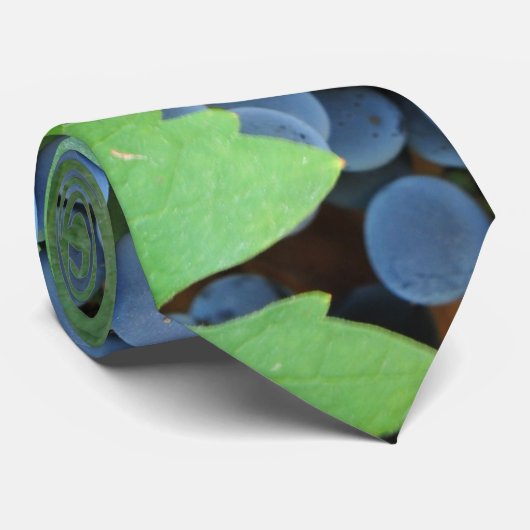 Cravate Raisins de vin rouge (Roulé)