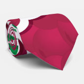 Cravate Raisins rouges funky (Roulé)