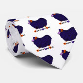 Cravate Ram Sheep Goat Lunar Year in Purple Tie (Roulé)