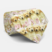 Cravate Rangée de lapins chiots (Roulé)