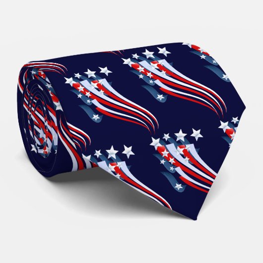 Cravate rapide de drapeau américain (Roulé)