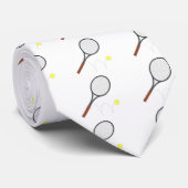 Cravate Raquette et boule de tennis (Roulé)