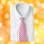 Cravate Raspberries Pink Berry Fruit Pattern