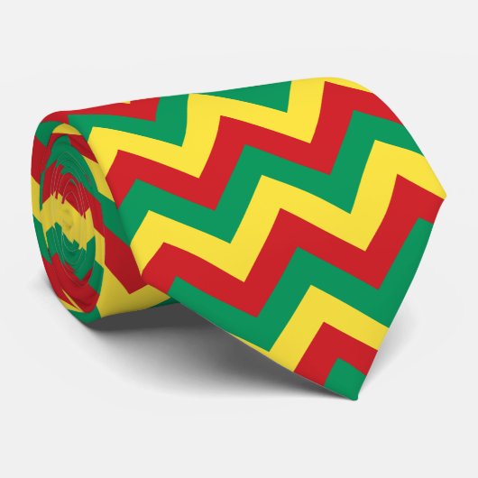 Cravate Rastafarian Chevron (Roulé)