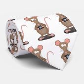 Cravate Rat drôle avec dessin animé de la caméra (Roulé)