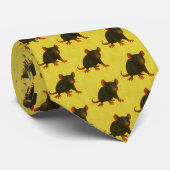 Cravate Rat:jaune (Roulé)