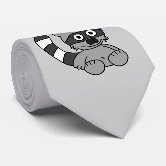 Cravate Raton laveur (Roulé)