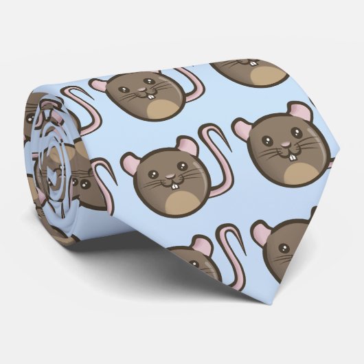 Cravate Rats de Chibi (Roulé)