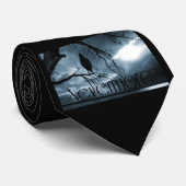 Cravate Raven - plus jamais rayons de soleil et bleu (Roulé)