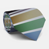 Cravate Rayé de couleur arc-en-ciel (Roulé)