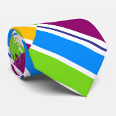 Cravate Rayé de couleur arc-en-ciel (Roulé)