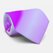 Cravate rayé de la passion violette (Roulé)